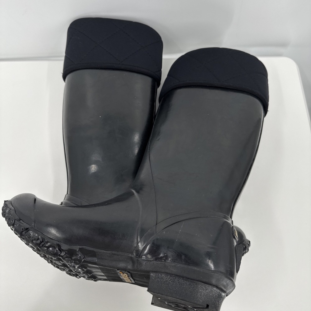 Bogs Black Quilted Rain Boots - Picture 9 of 11